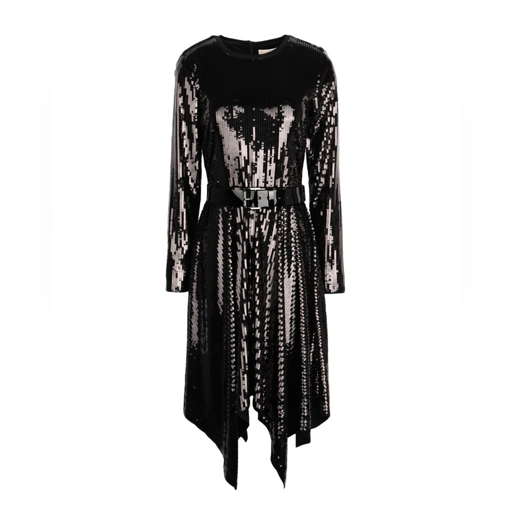 Michael Kors Sequined Handkerchief Dress